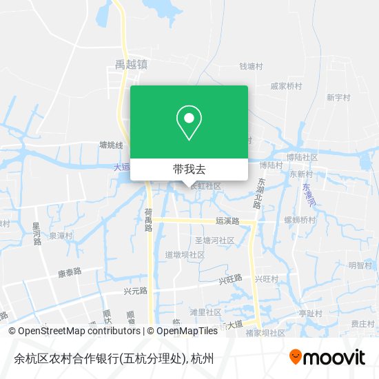 余杭区农村合作银行(五杭分理处)地图