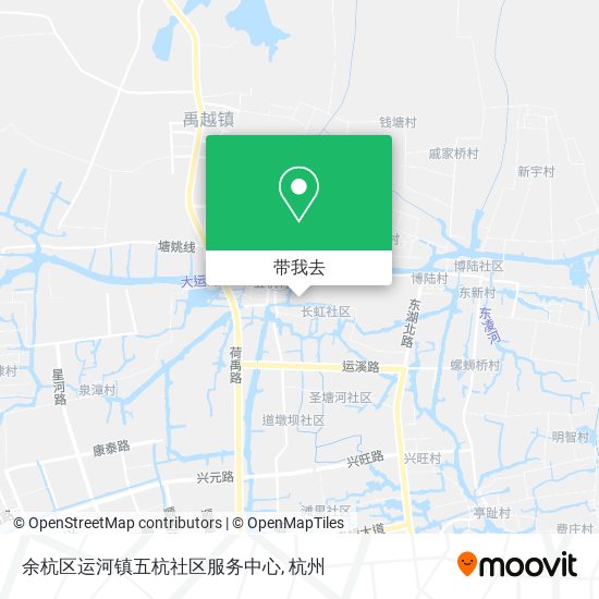余杭区运河镇五杭社区服务中心地图