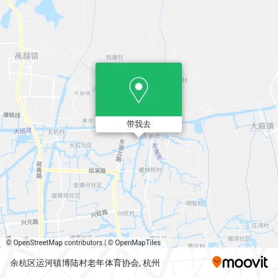 余杭区运河镇博陆村老年体育协会地图