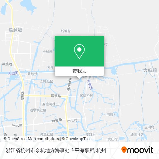 浙江省杭州市余杭地方海事处临平海事所地图