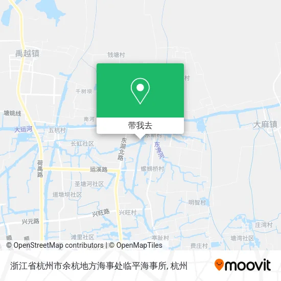 浙江省杭州市余杭地方海事处临平海事所地图