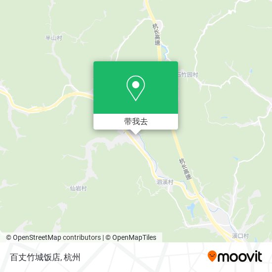 百丈竹城饭店地图