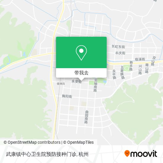 武康镇中心卫生院预防接种门诊地图