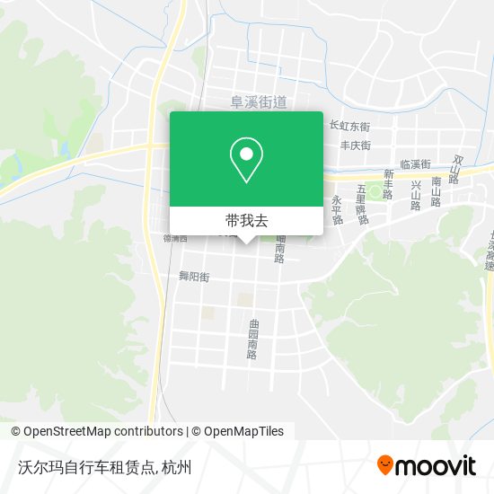 沃尔玛自行车租赁点地图