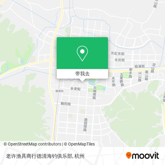 老许渔具商行德清海钓俱乐部地图