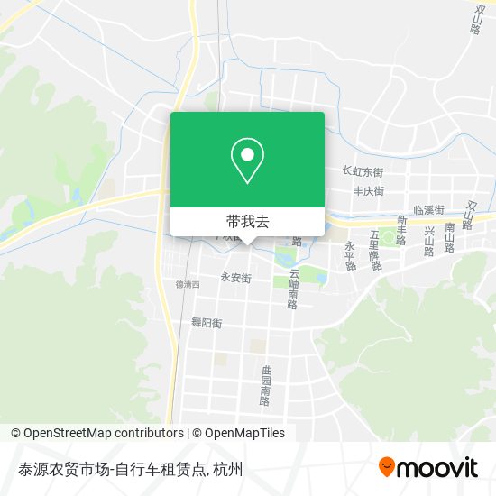 泰源农贸市场-自行车租赁点地图