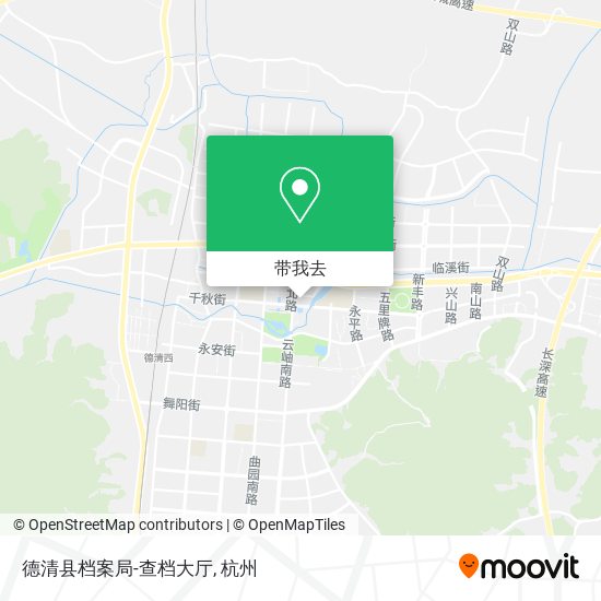 德清县档案局-查档大厅地图