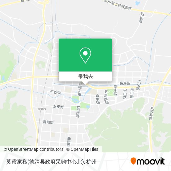 莫霞家私(德清县政府采购中心北)地图