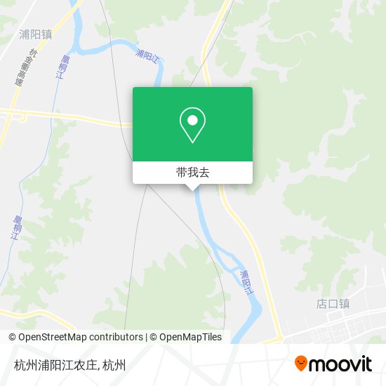 杭州浦阳江农庄地图