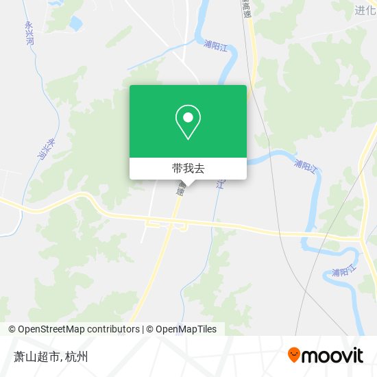 萧山超市地图