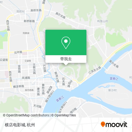 横店电影城地图