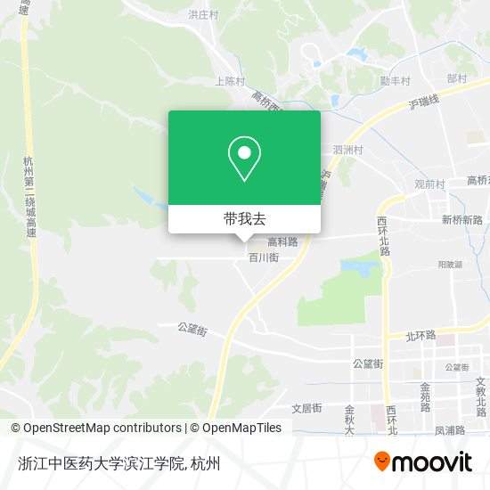 浙江中医药大学滨江学院地图
