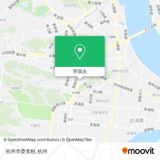 杭州市委党校地图