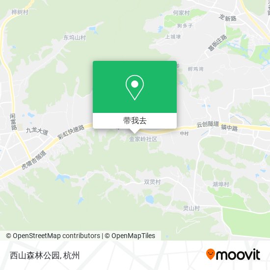 西山森林公园地图