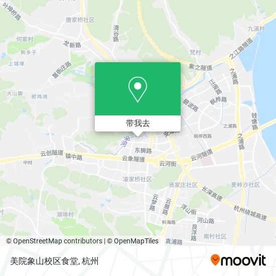 美院象山校区食堂地图
