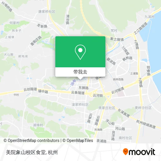 美院象山校区食堂地图
