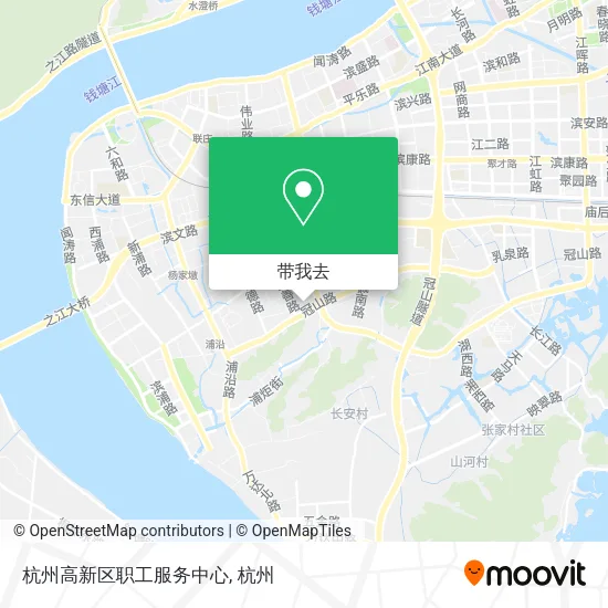 杭州高新区职工服务中心地图