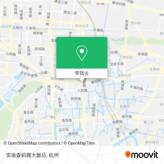 雷迪森鉑麗大飯店地图