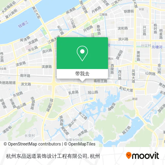 杭州东品远道装饰设计工程有限公司地图