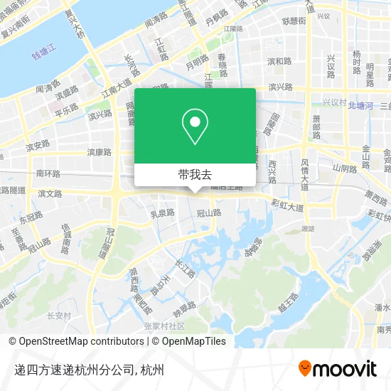 递四方速递杭州分公司地图