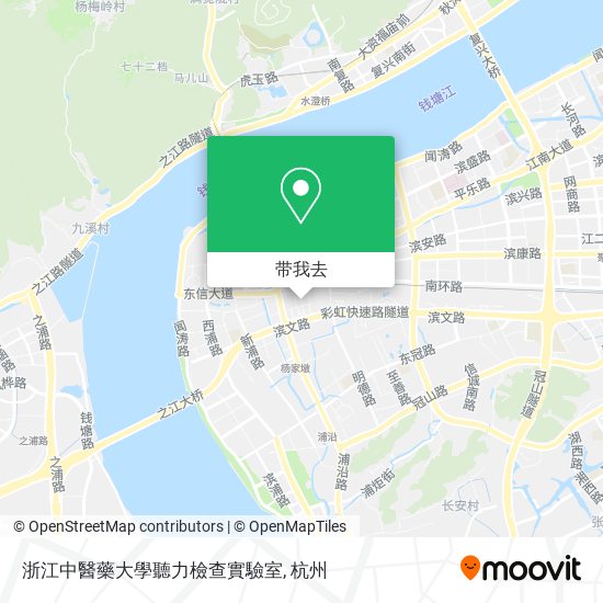 浙江中醫藥大學聽力檢查實驗室地图
