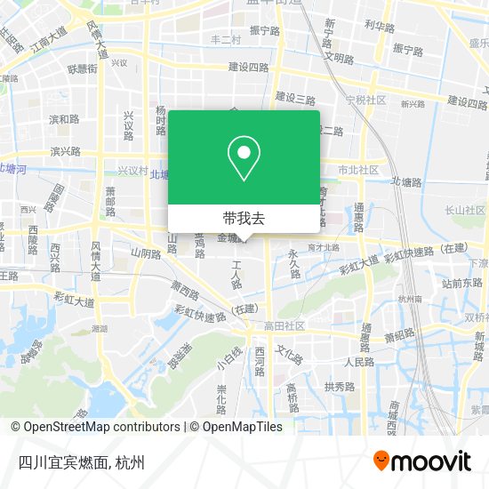 四川宜宾燃面地图
