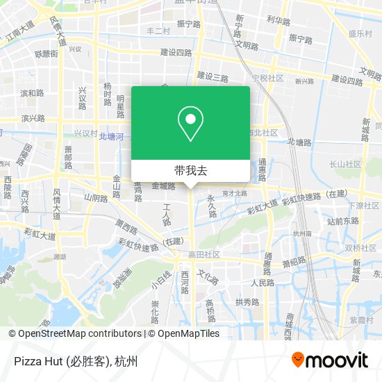 Pizza Hut (必胜客)地图