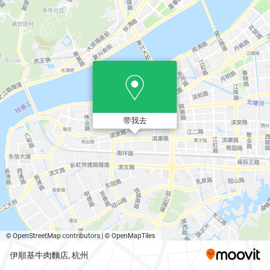 伊順基牛肉麵店地图