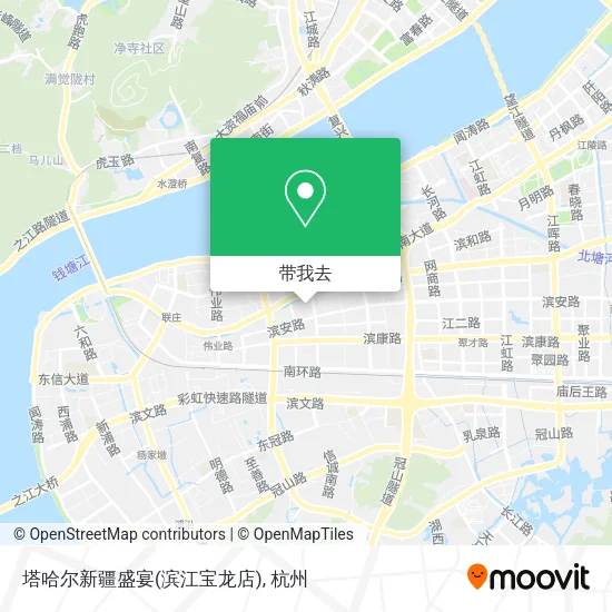 塔哈尔新疆盛宴(滨江宝龙店)地图