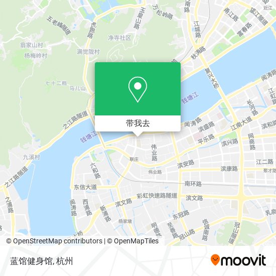 蓝馆健身馆地图