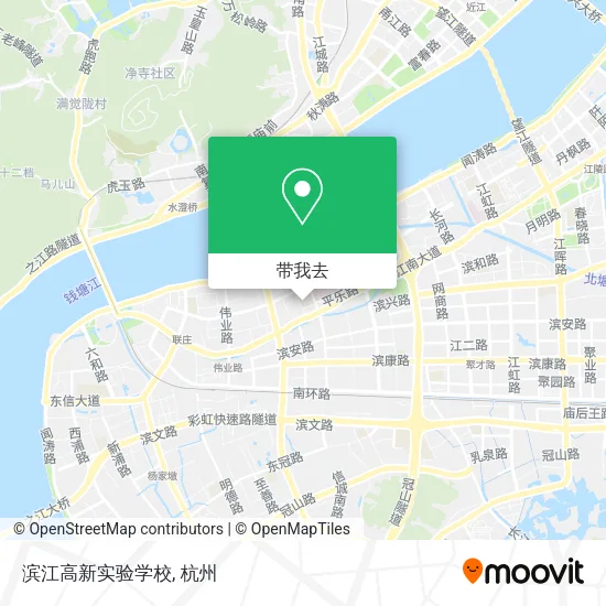 滨江高新实验学校地图