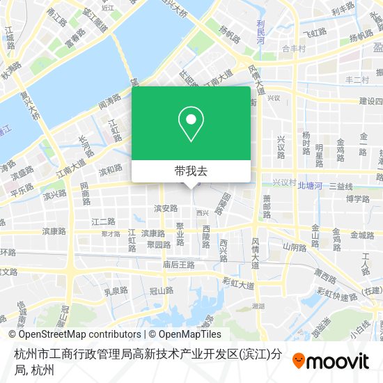 杭州市工商行政管理局高新技术产业开发区(滨江)分局地图