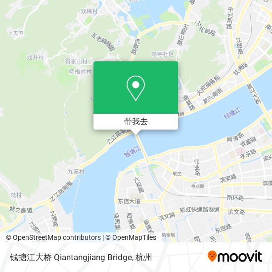钱搪江大桥 Qiantangjiang Bridge地图