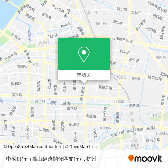 中國銀行（蕭山經濟開發區支行）地图