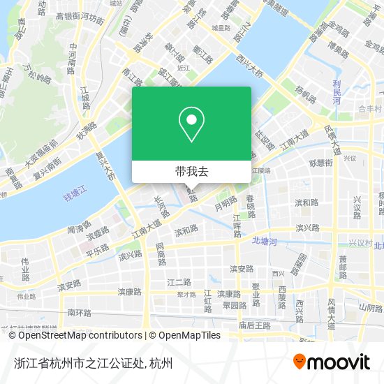 浙江省杭州市之江公证处地图
