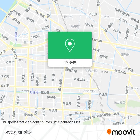 次塢打麵地图