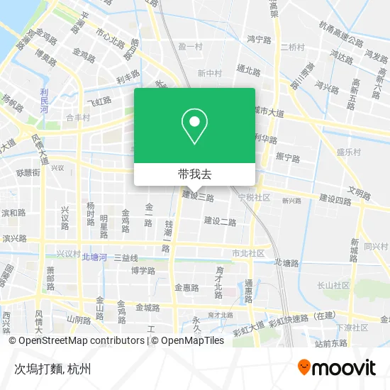 次塢打麵地图