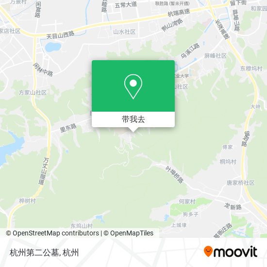 杭州第二公墓地图
