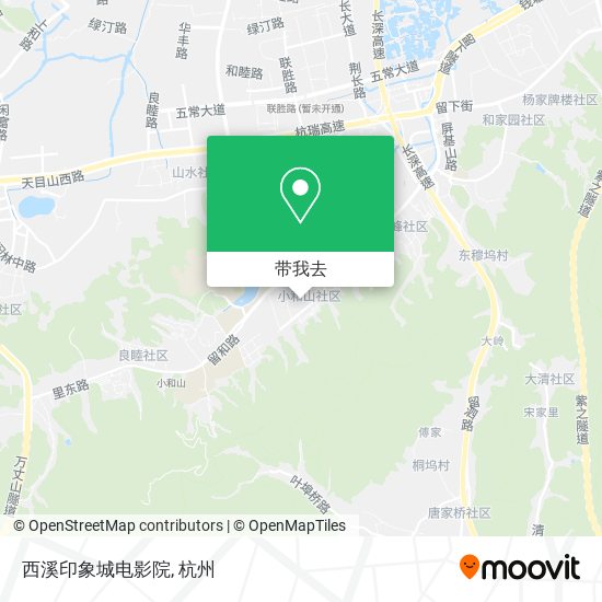 西溪印象城电影院地图