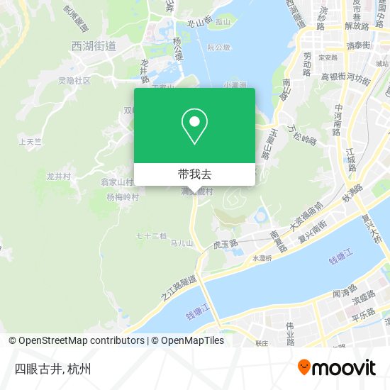 四眼古井地图
