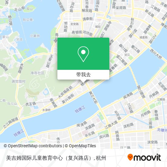 美吉姆国际儿童教育中心（复兴路店）地图