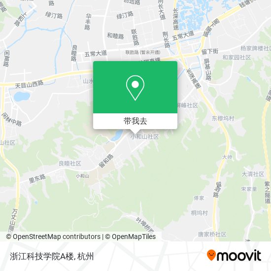 浙江科技学院A楼地图