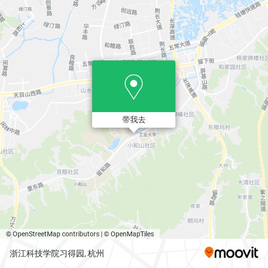 浙江科技学院习得园地图