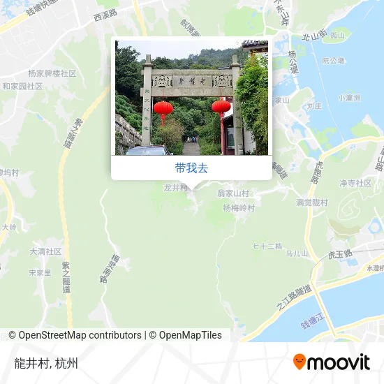 龍井村地图