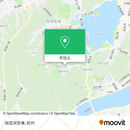 烟霞洞造像地图