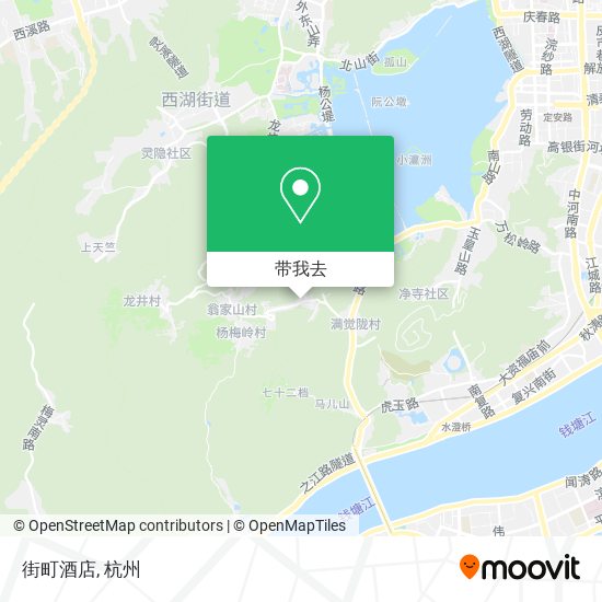 街町酒店地图