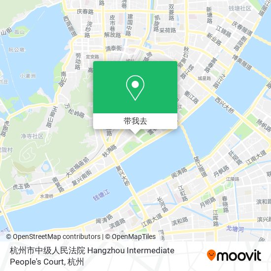 杭州市中级人民法院 Hangzhou Intermediate People's Court地图