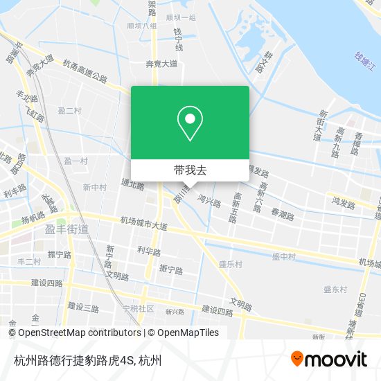 杭州路德行捷豹路虎4S地图