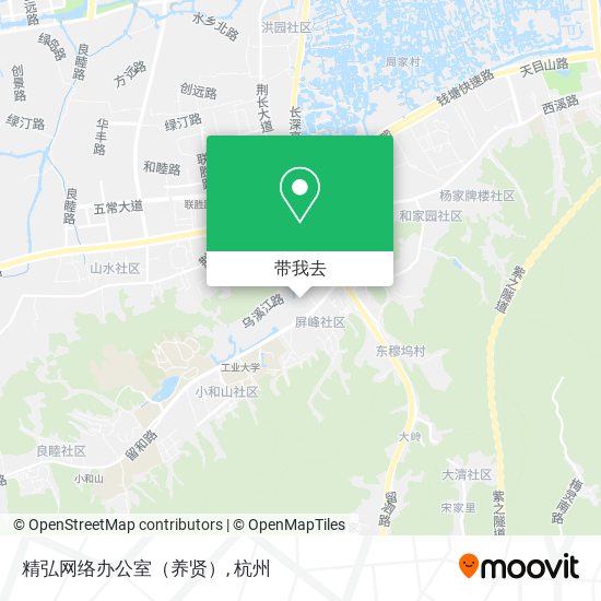 精弘网络办公室（养贤）地图