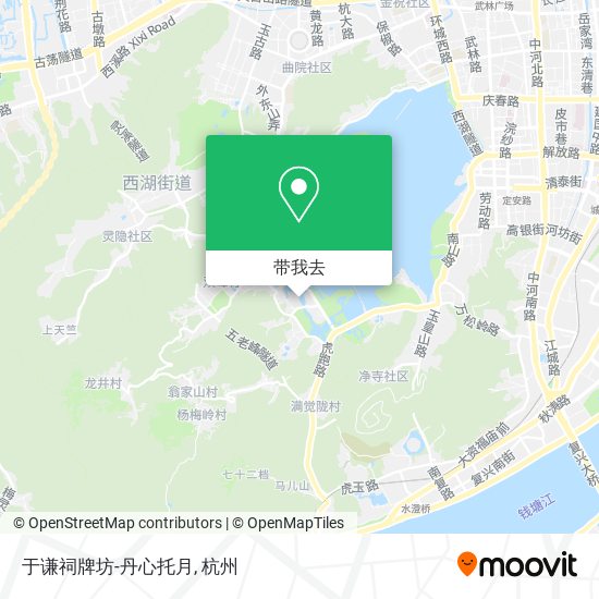 于谦祠牌坊-丹心托月地图